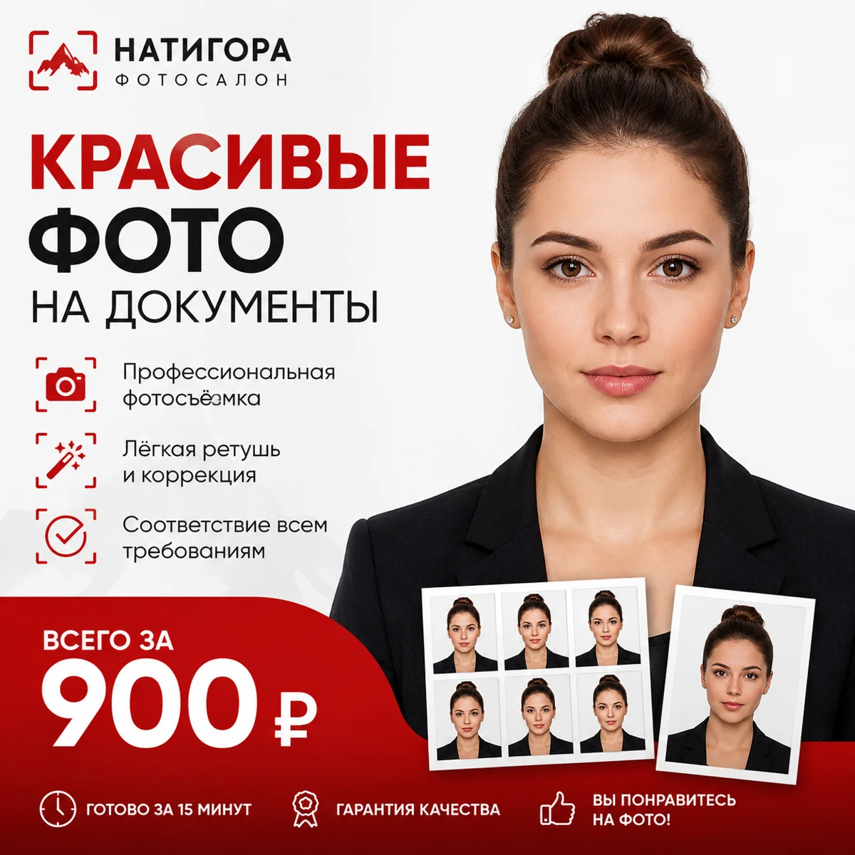 Фото на документы — 900 ₽