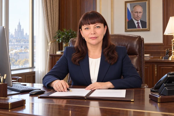 Деловой портрет за столом