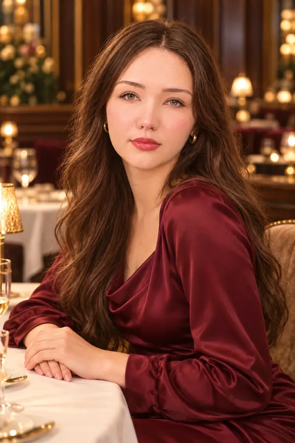 Бордовый атлас